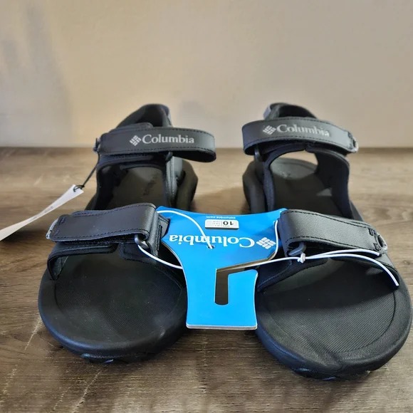 Columbia Mens' Black Sport Sandals - Breathable Open-Toe Comfort - Picture 2 of 9